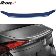 Fits 16-21 Honda Civic Sedan OE Style Rear Trunk Spoiler Lip Painted #B593M Blue