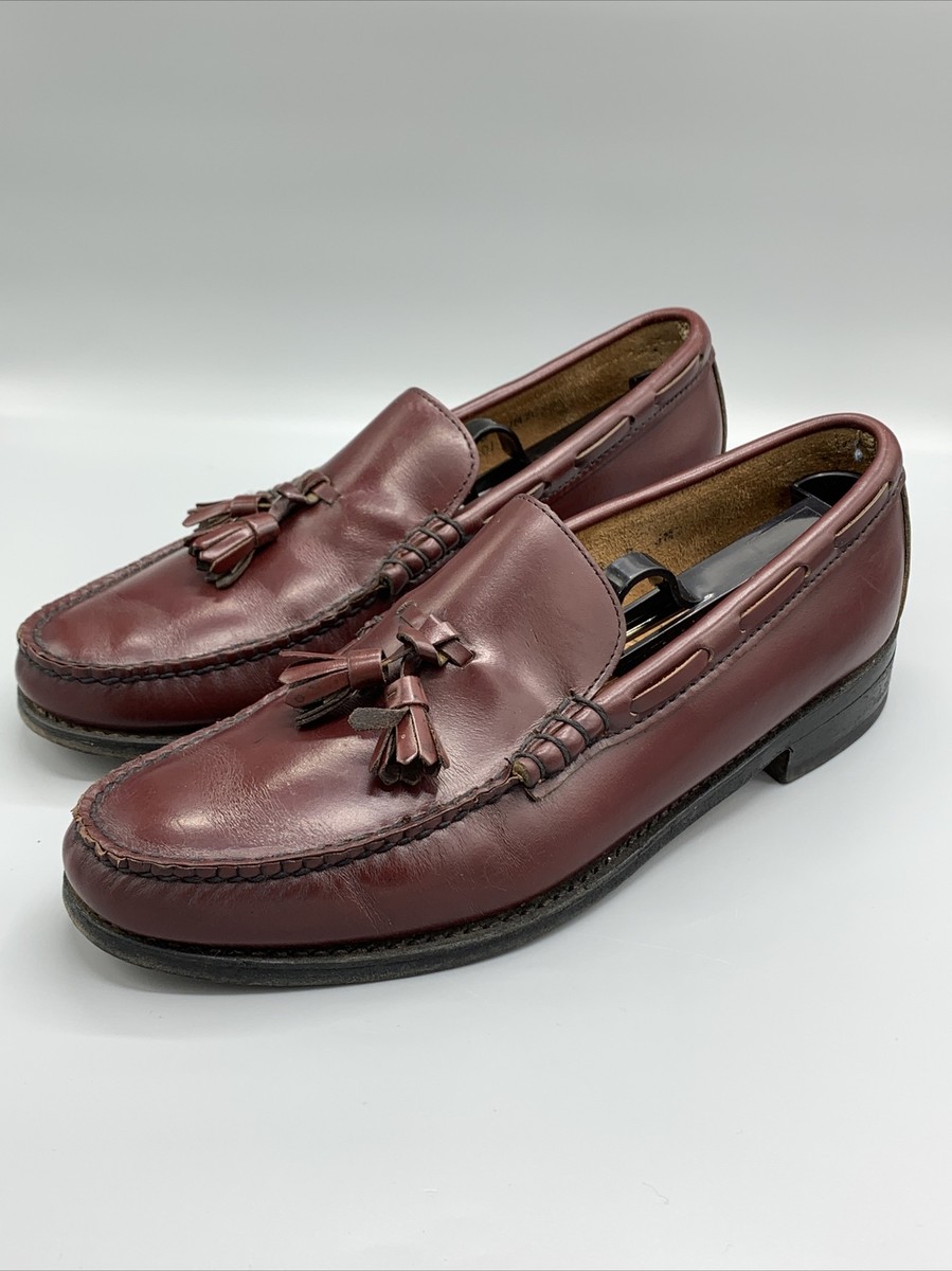 FOOTJOY Mens Casual Dress Shoes Brown Leather Tassel Loafer  display picture 3
