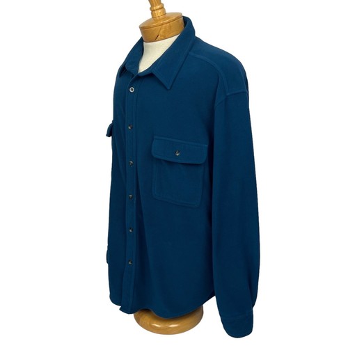 CABELA’S Men’s Casual Button Front Shirt Sz XL Regular Blue Soft Button Pockets - Picture 3 of 11