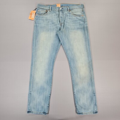 Levis 501 Womens Jeans Blue W32 L32 Straight Regular Fit Denim - Main Image