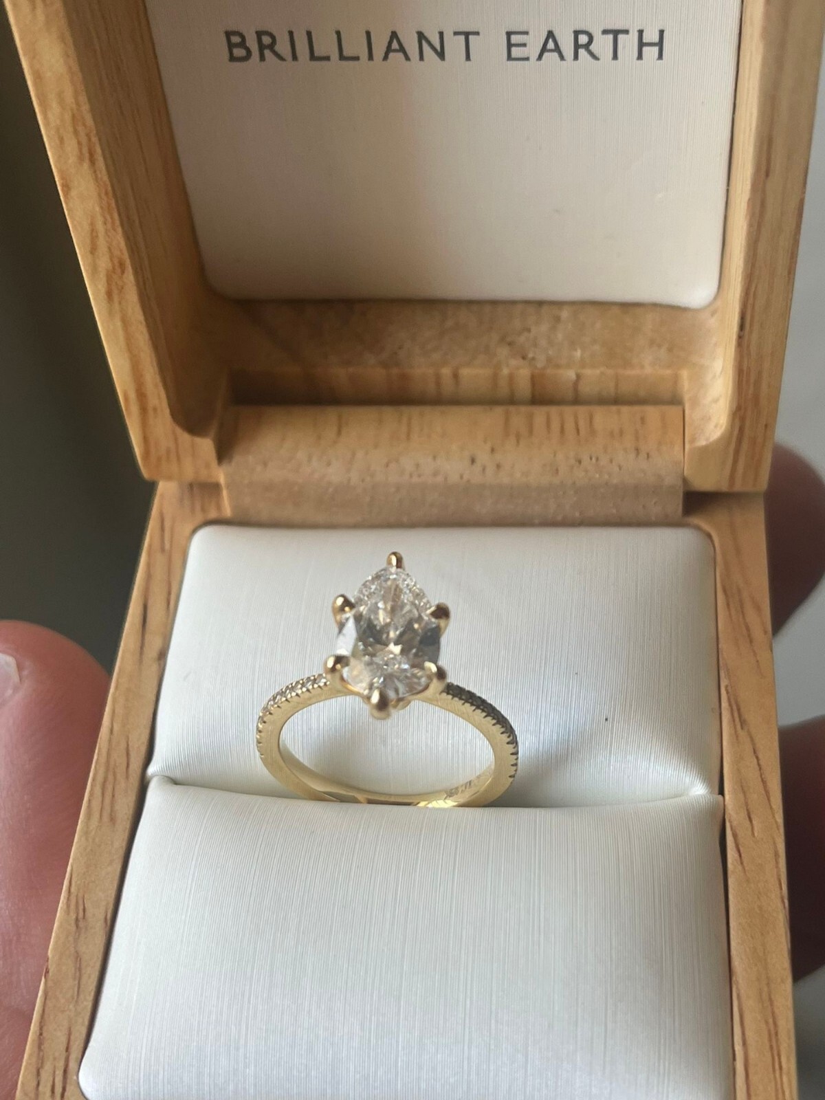 18K Gold Brilliant Earth Diamond Engagement Ring 1.14 Carat Size 5.5 eBay