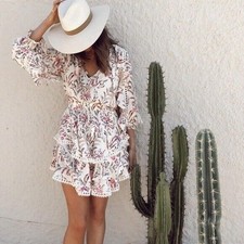 Spell & The Gypsy Collective Maisie Playdress in White Size Medium