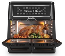Image of Breville Halo Flexi VDF130 Air Fryer | Digital Dual Air Fryer Oven, 11L, Black