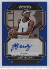 2022-23 Panini Prizm Draft Picks Blue 117/149 Jaden Hardy #DP-JHA Auto 09vk