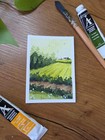 ACEO watercolor painting. Original Landscape — photo 3