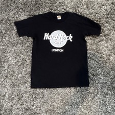 T-shirt noir à manches courtes Hard Rock Café London, taille S