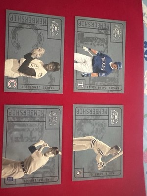 Donruss Classics Membership Parallel Lot /2499 Jenkins Kaline Yount Palmeiro 4
