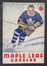 1939 Maple Leaf Gardens Program NHL Hockey Detroit Red Wings Toronto