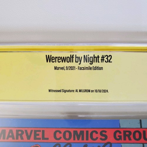 🌕 Werewolf by Night #32 CBCS 9.4 ✍️ Signed by Al Milgrom | 1st Moon Knight - Picture 4 of 6