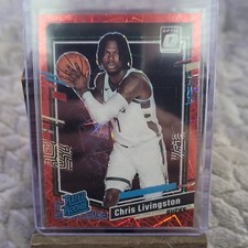 2023-24 Panini Donruss Optic Chris Livingston Rated Rookie #222 Red Velocity Pr…