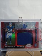 2023 Panini Certified - Freshman Fabric Signatures Jalin Hyatt #FFMS-38 Red /55