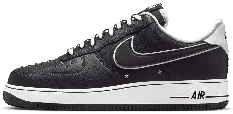 Nike Air Force 1 '07 Premium Black White Metallic Dark Grey for