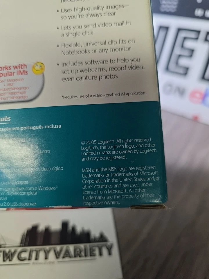 Logitech QuickCam 2004 IM Webcam USB Bonus Clip & Headset Software 961361-0403 - Image 4 of 4