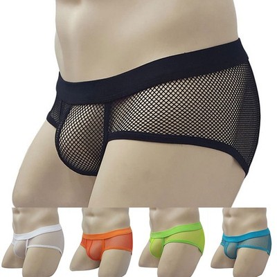 High Quality Mens See through Mesh Bikini Underpants Briefs Available Now