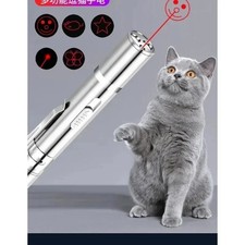 Red Laser Pointer USB Rechargeable Lazer UV Light LED Flashlight Cat Dog Pet Toy