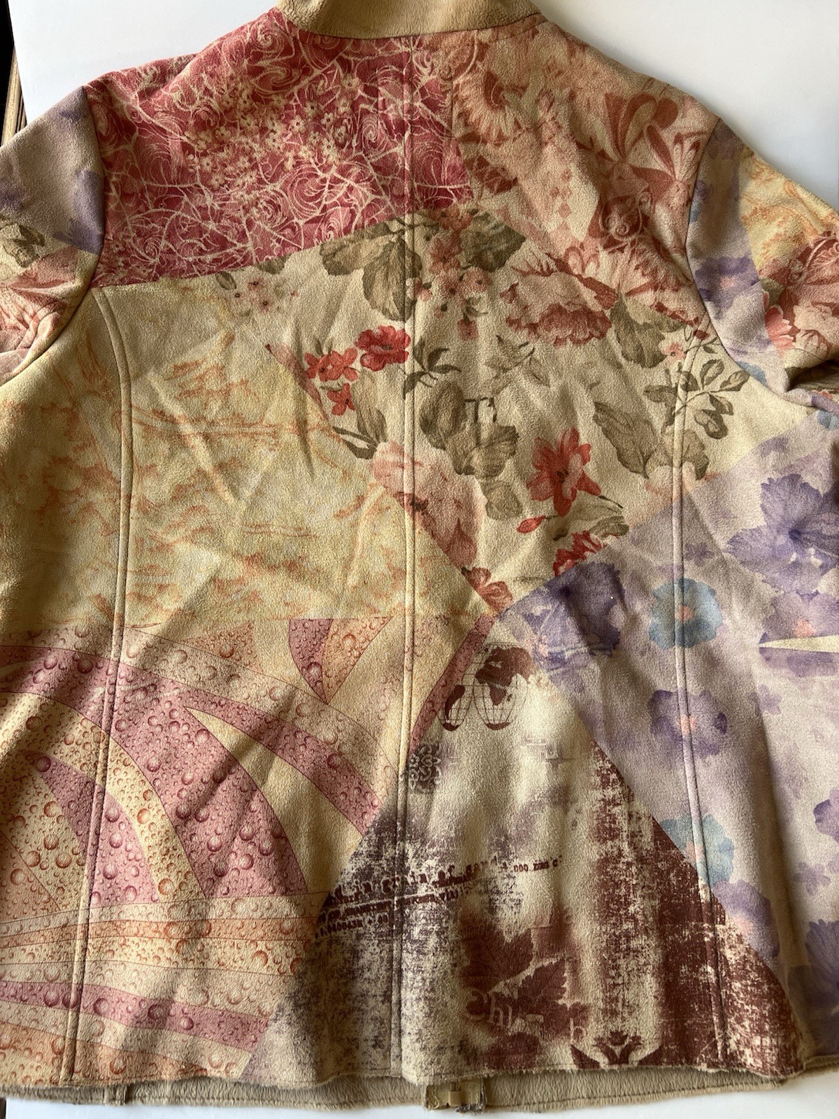 Vintage Ameri Mode Floral Patchwork Jacket Faux S… - image 11