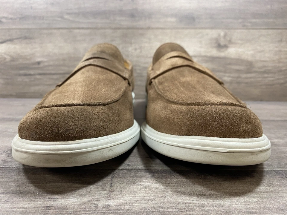 Zapatos Mocasines Peter Millar Marrón Gamuza Para Hombre Talla 12 M Foto 3 de 4