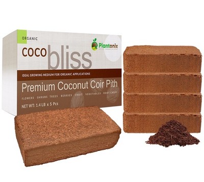 Indoor Plant Gardeners Coco Coir Bricks 5 Pack 650gm Soil Mix