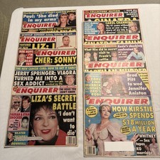 The National Enquirer Lot of 8 Issues May-June 1998 Weekly Illustrated Celebrity