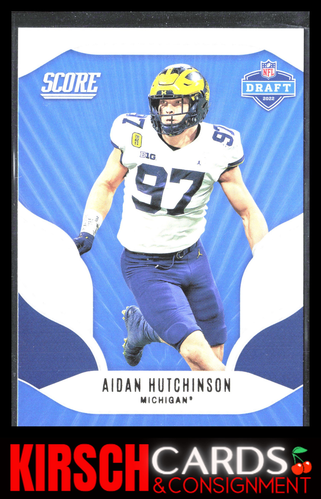 Aidan Hutchinson 2022 Score #D6 NFL Draft Michigan Wolverines