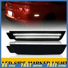 Led Smoke White Rear Side Marker Light Fit 2010-2015 Chevrolet Camaro Car Parts