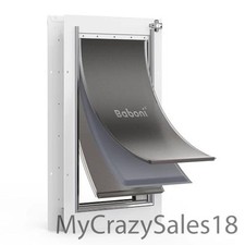 Baboni 3-Flaps Pet Door for Interior and Exterior Doors, Ste