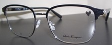 FERRAGAMO SF2225 COLOR 038 RUTHENIUM / BLACK SIZE 53-18-150 MSRP 415