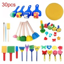 30pcs Kids Paint Brushes Sponge Painting Brush Tool Set for Children Toddler