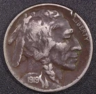 1919-P Indian Head Buffalo 5c Nickel Circulated Condition Philadelphia Mint