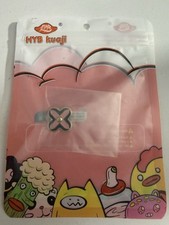 Lot of 6 Pink Flower Croc Charms Metal Enamel Shoe Decorations New Sealed