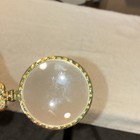 Ornate Gold-Tone Handheld Magnifying Glass Loupe w/ Purple Acrylic Handle — photo 5