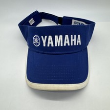 Vintage Yamaha Outboards Blue White Visor Fishing Hat Boating Bass Genuine