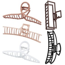 Large Metal Hair Clips for Thick and Long 1 Count Pack of 5 , 5 Colors