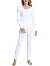 GYS Bamboo Viscose Long Johns Women Thermal Base Layer Long Sleeve Underwear
