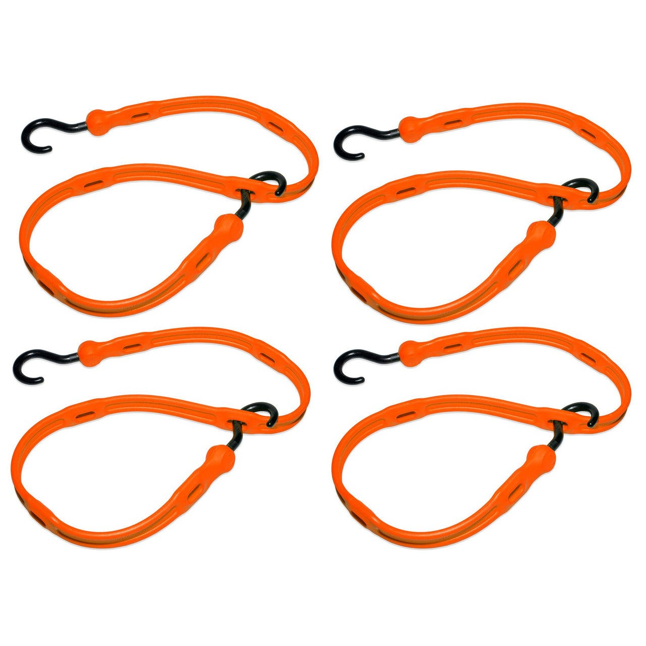 The Perfect Bungee AS36NG4PK-BXST Adjust-A-Strap in Orange 36in (Pack of 4)