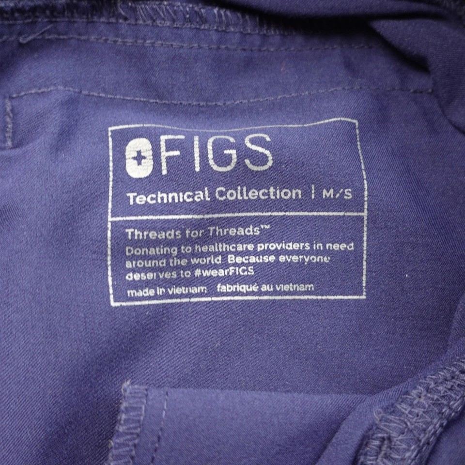 FIGS техническая коллекция груза скраб брюки комфорт эластичной синий фиолетовый мужской S - Изображение 4 из 4