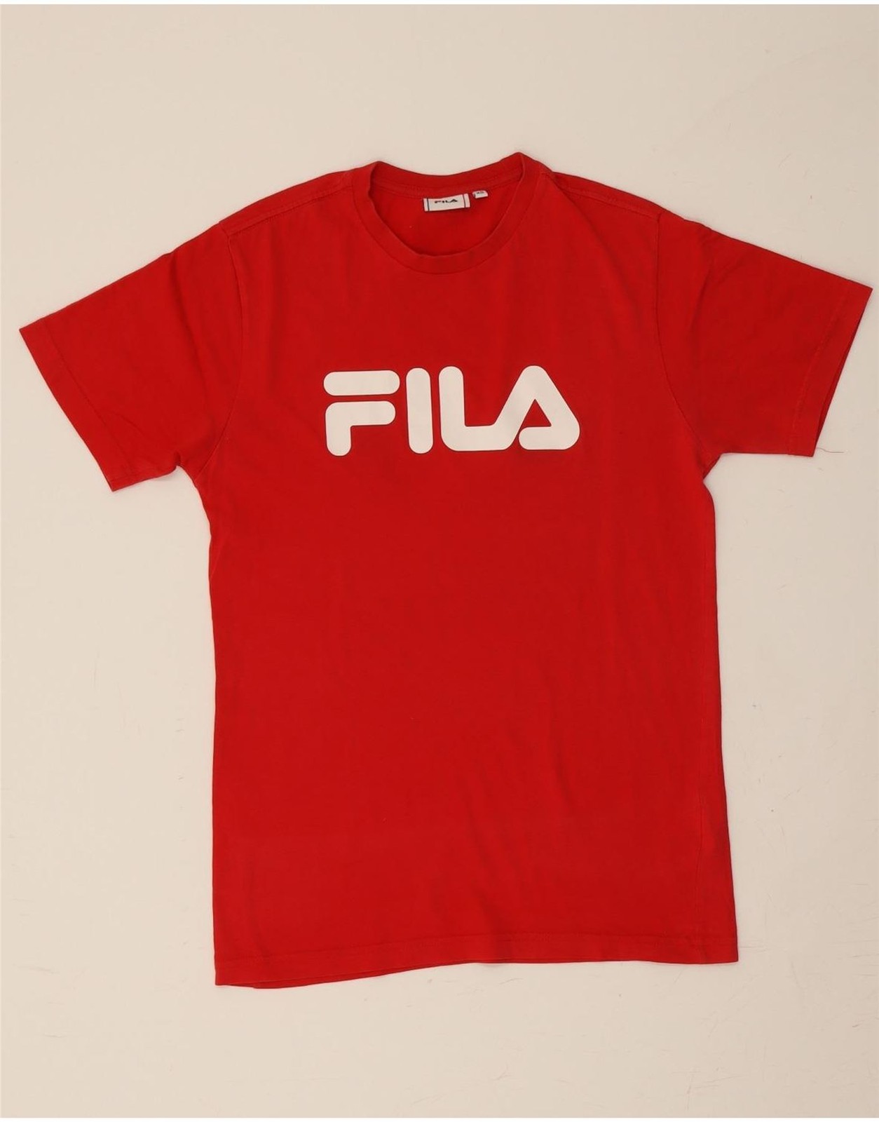 FILA Maglietta Uomo Grafica Top XS Rosso Cotone DH93