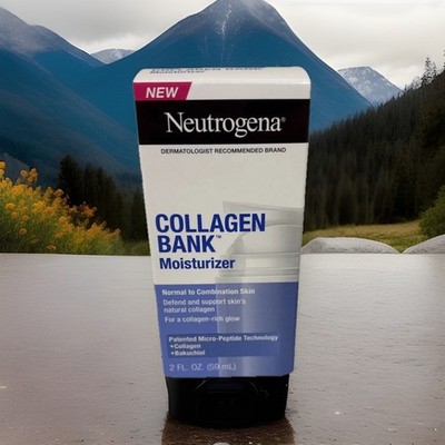 2 Neutrogena Collagen Bank Moisturizer 2 fl. OZ Bakuchiol Glow And Plump Skin