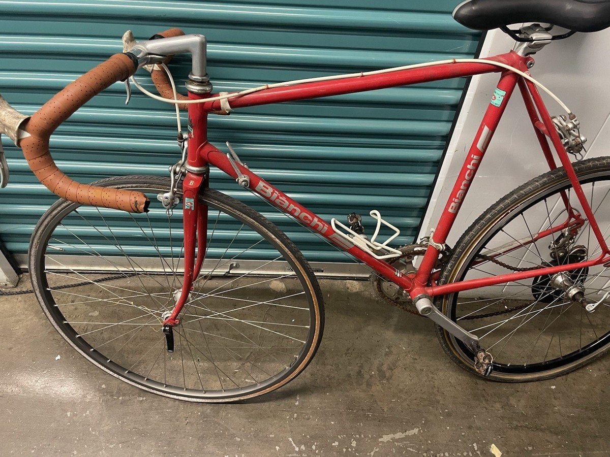 1982 Bianchi Vintage Ferrari Red Racing Bike Columbus Steel Frame Rare /  Vintage | eBay