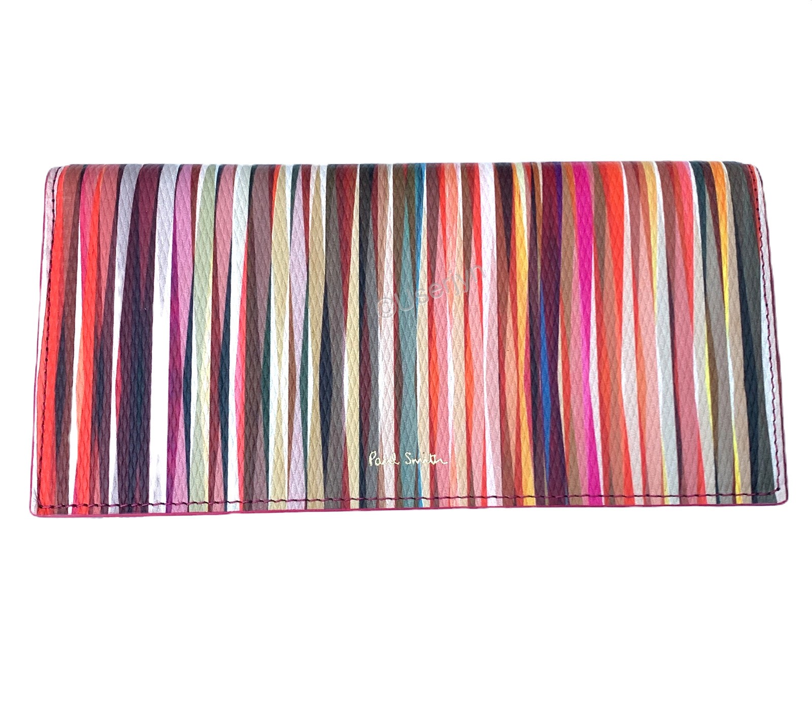 Paul Smith Purse - BNWT Signature Crossover Multi Swirl Stripe Purse RRP: £285