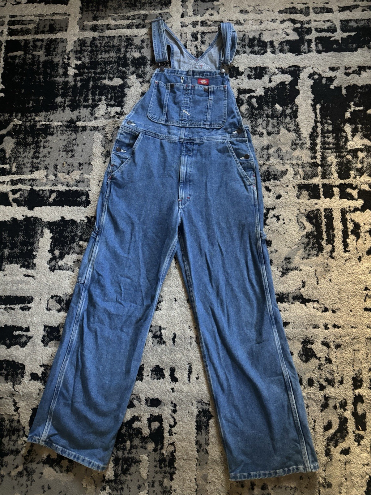 Dickies Men's Denim Overalls 30x30 Blue Jeans Workwear