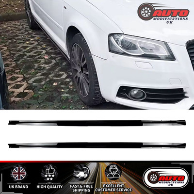 Audi A3 8P Hochglanz Schwarz Seitenschweller 2003-2012