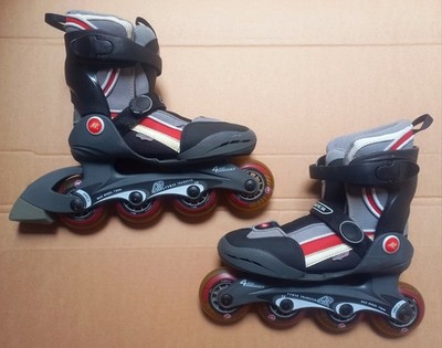 K2 Raider Mini X Youth, Inliner verstellbar Grau/Schwarz/Rot/Größe 31,5-34,5