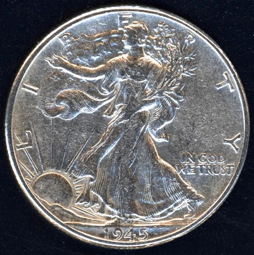 1945-P AU 90% SILVER WALKING LIBERTY HALF DOLLAR ~ BUY ONE OR MORE AT DISCOUNT