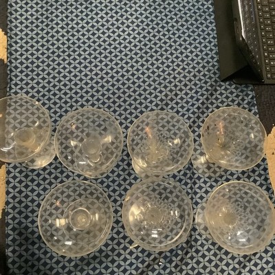 7-Piece Clear Champagne Glasses 