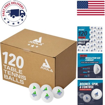 3-Star Regulation Ping Pong Balls - 120 Count - Perfect for Training & Family