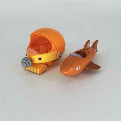 Octonauts Above & Beyond Terra-Gup 2 Drill & Gup-B Shark Vehicles Only HTF Rare