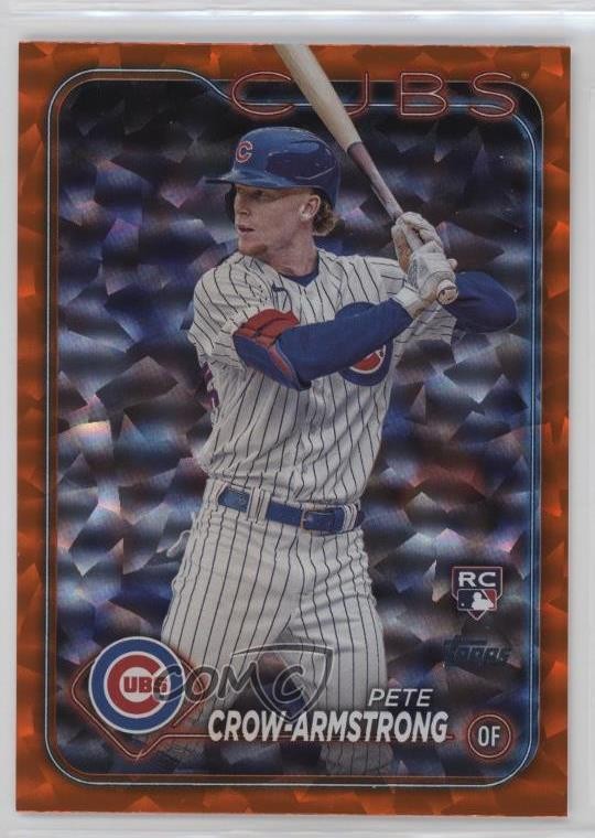 2024 Topps Series 2 Orange Foil 149/299 Pete Crow-Armstrong #407 Rookie RC v9t