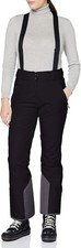Jack Wolfskin Damen Snow Pants Hose Skihose Bibs, schwarz, 18/S kurz
