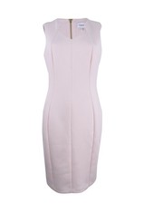 Calvin Klein Women's Scuba Sheath Dress (10, Med Pink) 190466840514